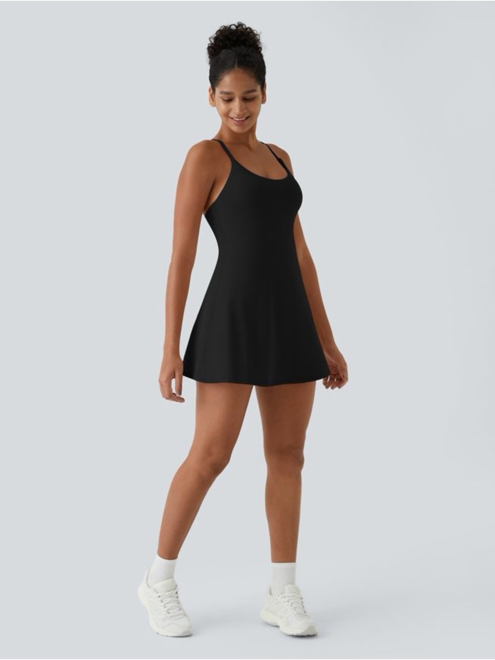 NWT SoftlyZero™ Plush Backless Active Dress-Easy Peezy Edition - Black Plus 1XL - Picture 9 of 16